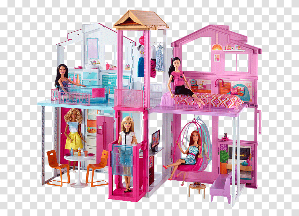 Barbie Doll Barbie Girl Toy Gift Set Big Dress Clothes Casa Di Barbie Prezzo, Figurine, Person, Chair, Furniture Transparent Png