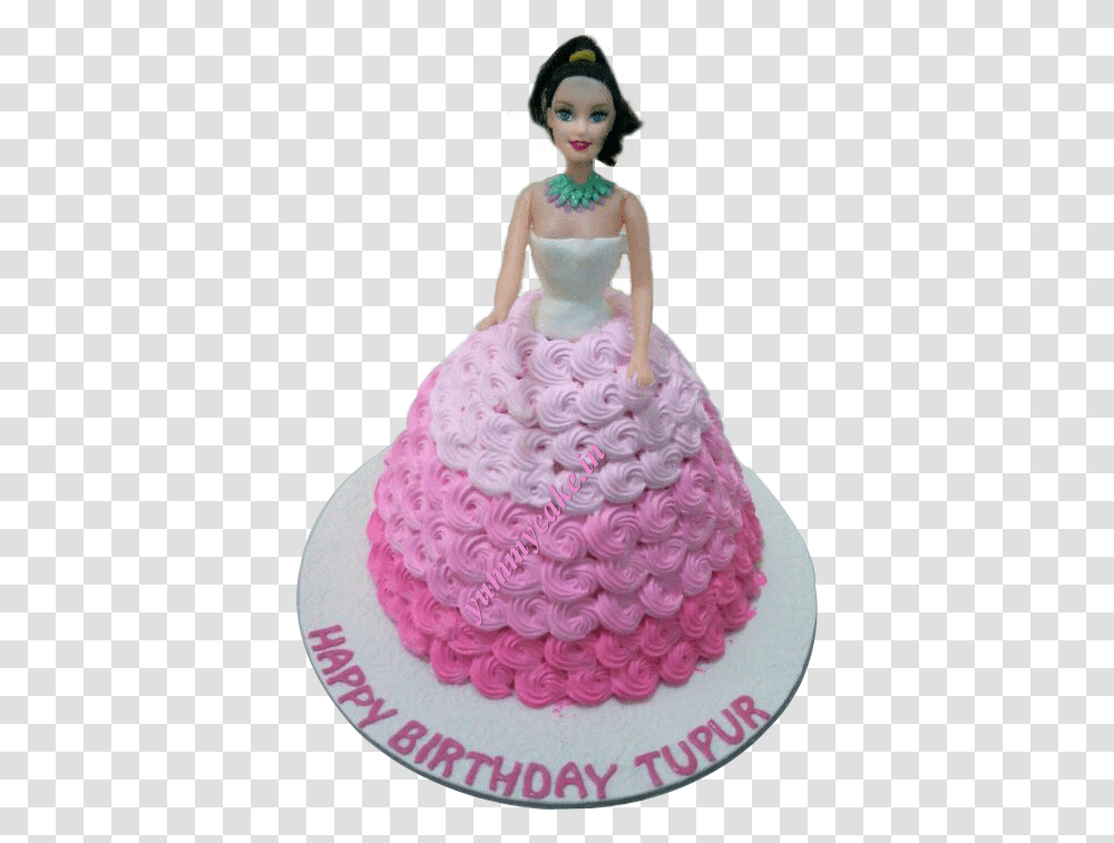Barbie Doll Birthday Cake Doll, Dessert, Food, Wedding Cake, Figurine Transparent Png