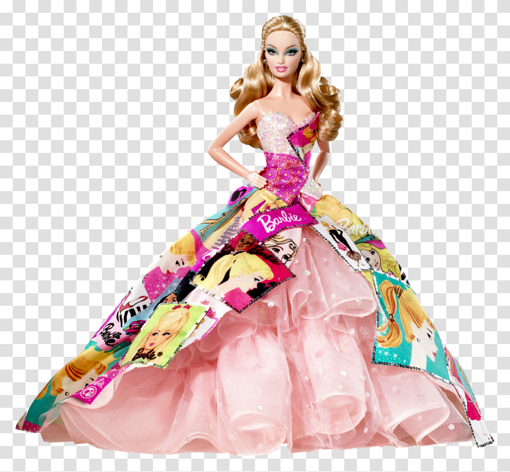 Barbie Doll Different Type Of Barbie, Toy, Figurine, Wedding Gown, Robe Transparent Png