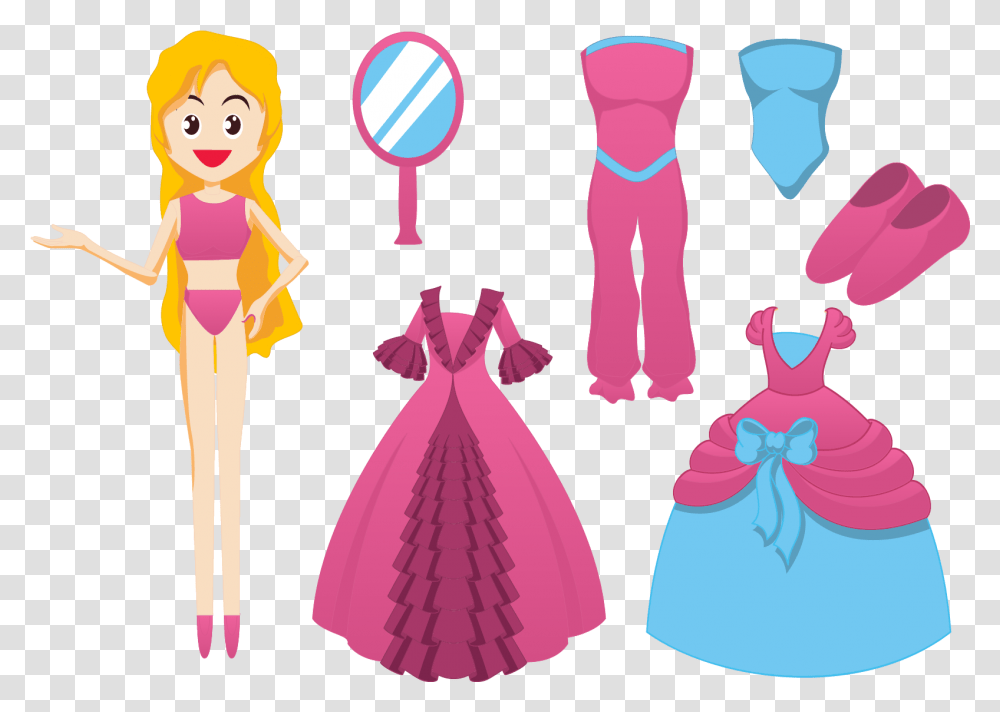 Barbie Doll Dress Clip Art Barbie Dress Clipart, Apparel, Rattle Transparent Png