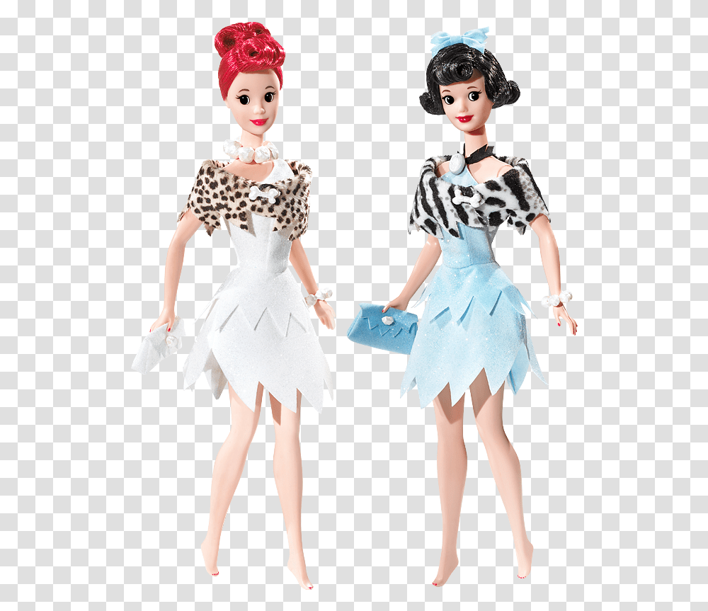 Barbie Doll Giftset Fred Flintstones Wilma Betty, Toy, Person, Human, Figurine Transparent Png