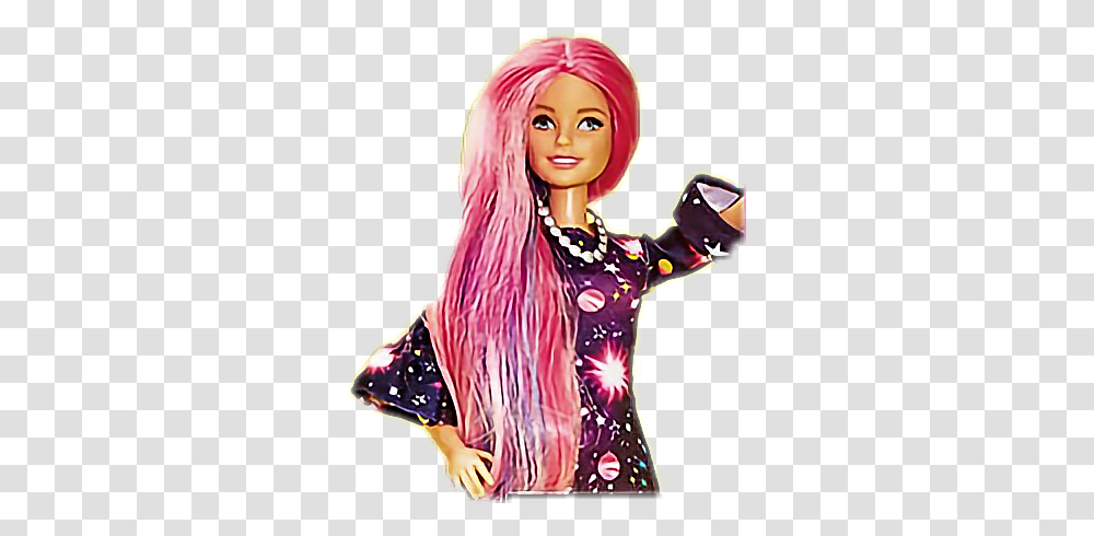 Barbie Doll Puppet Longhair Pinkhair Toy, Figurine, Person, Human Transparent Png