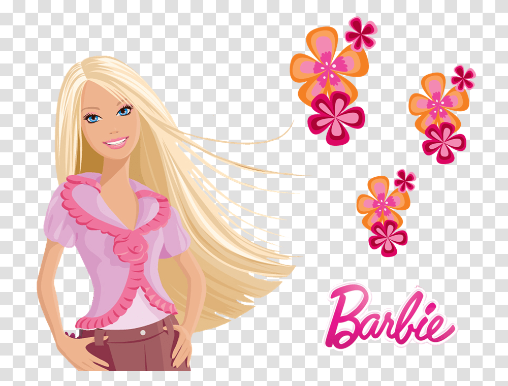 Barbie, Doll, Toy, Figurine, Flower Transparent Png