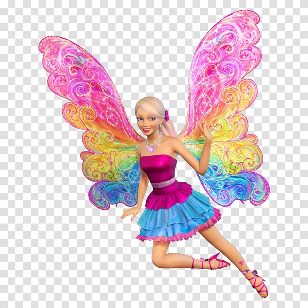 Barbie Doll Wings Barbie Fairy Secret, Toy, Person, Human, Costume Transparent Png