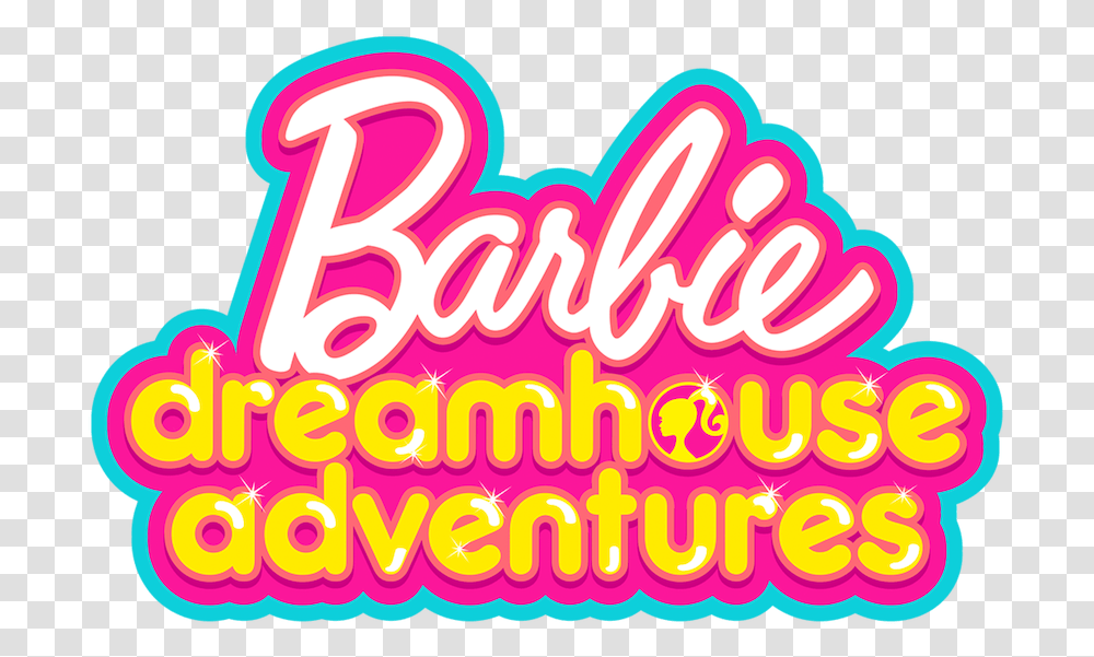 Barbie Dreamhouse Adventures Netflix Barbie Dreamhouse Adventures Netflix, Text, Label, Alphabet, Word Transparent Png