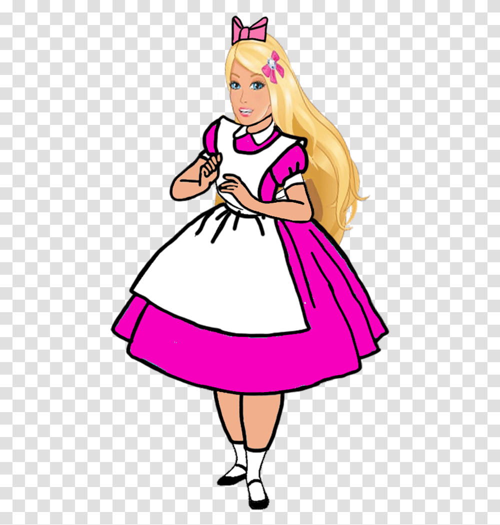 Barbie In Wonderland By Darthranner83 Fictional Girls As Alice In Wonderland, Costume, Person, Female, Dress Transparent Png
