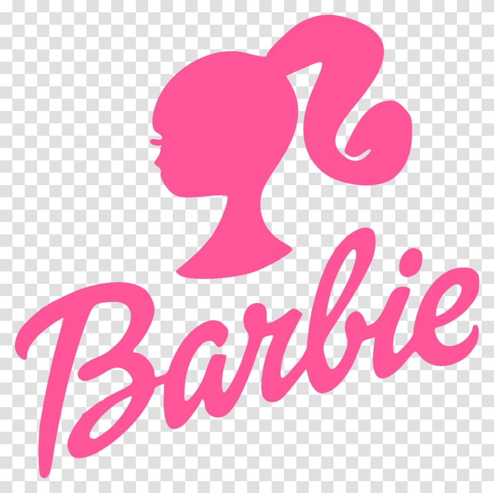 Barbie Logo Images Imagen Barbie, Text, Label, Alphabet, Symbol Transparent Png