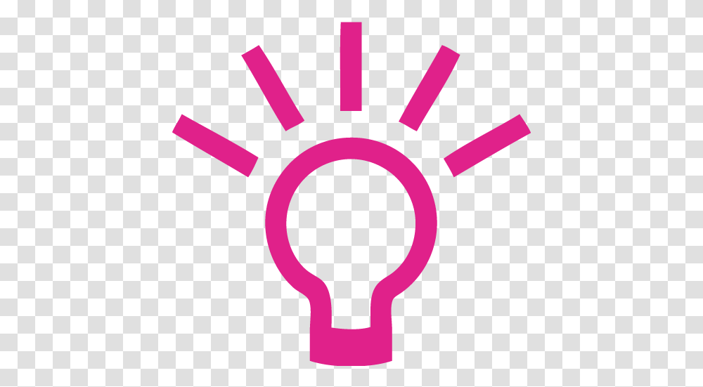 Barbie Pink Lightbulb 2 Icon Free Barbie Pink Light Bulb Icons Orange Light Bulb Icon, Lighting, Flare Transparent Png
