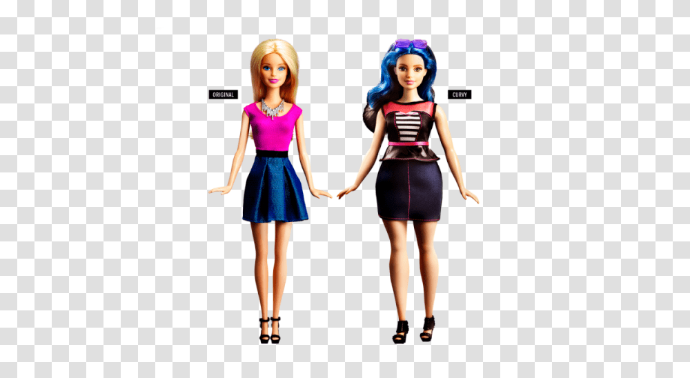 Barbie Reinvented Mattel To Offer Three New Body Styles Of Famous, Doll, Toy, Figurine, Person Transparent Png