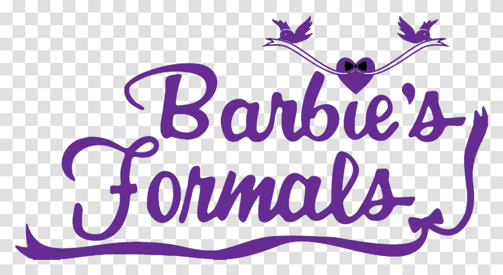 Barbie S Formals Logo, Label, Word, Alphabet Transparent Png