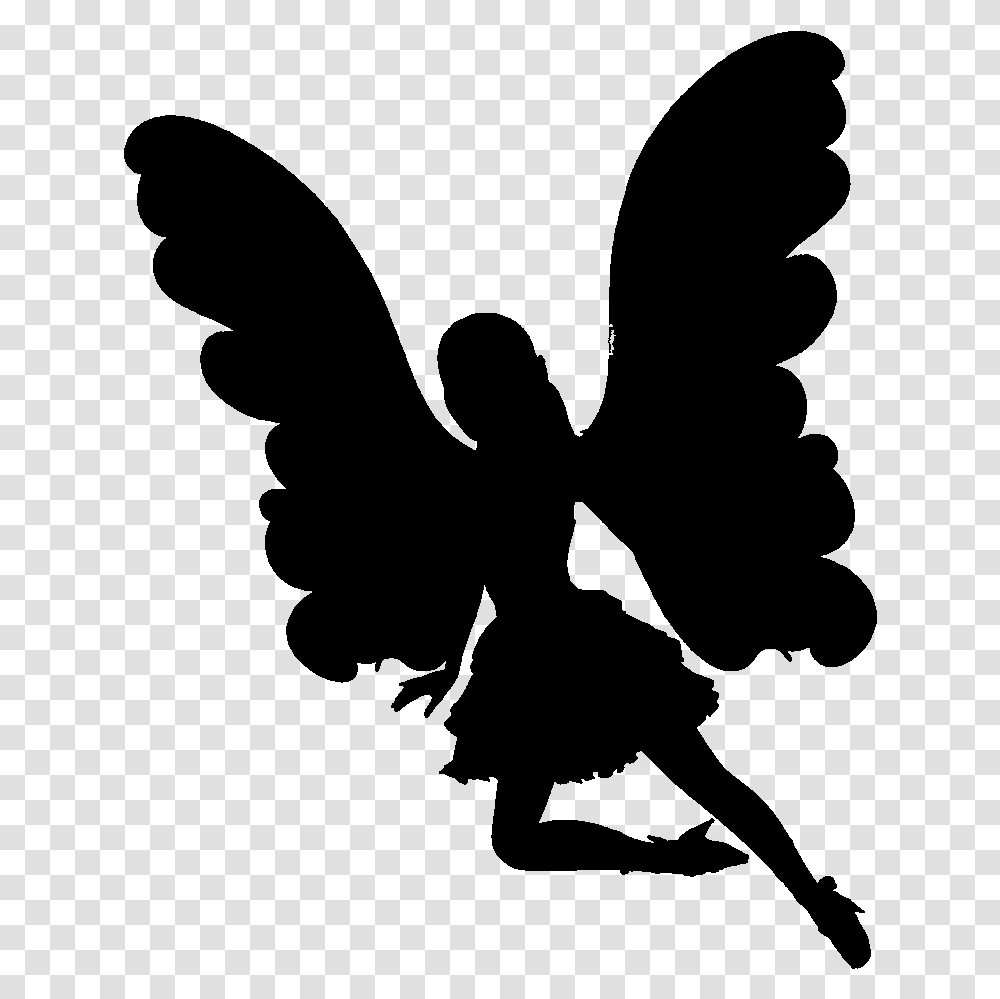 Barbie Silhouette Barbie Fairy Silhouette, Gray, World Of Warcraft Transparent Png