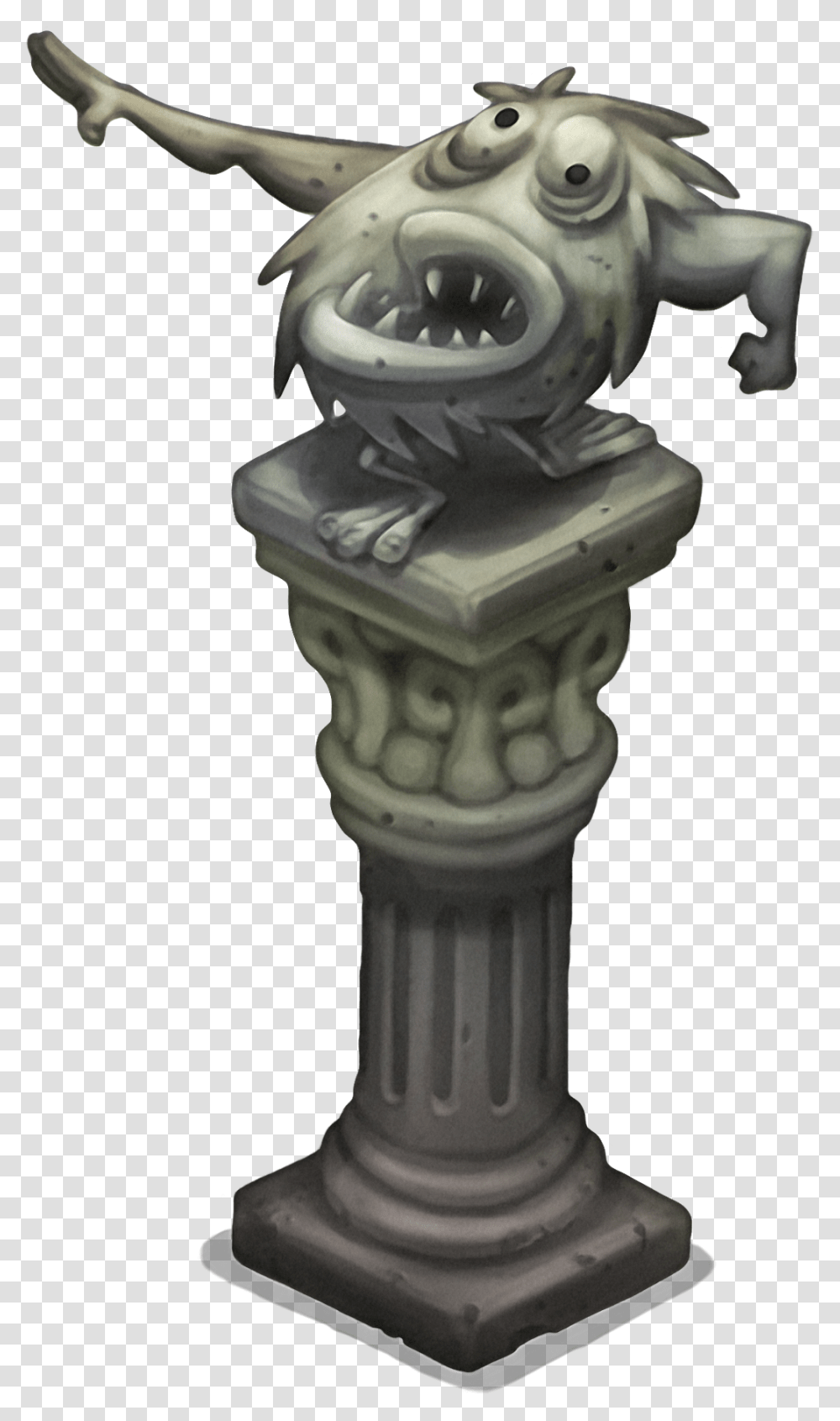 Barbloo Statue Dragon Statue My Singing Monsters, Architecture, Building, Pillar, Column Transparent Png
