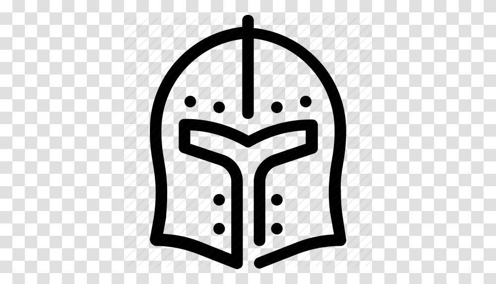 Barbuta Helmet Knight Medieval Protection War Icon, Sundial, Bag, Weapon, Weaponry Transparent Png