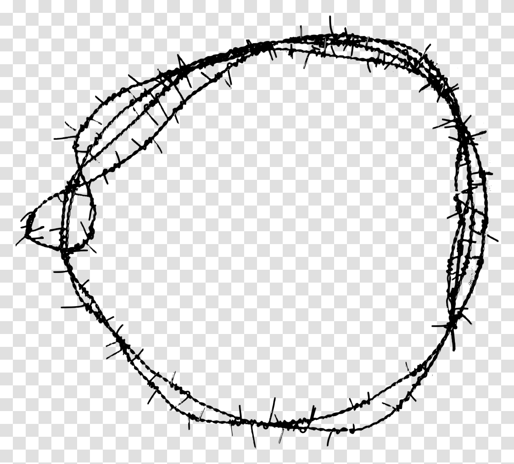 Barbwire Photo Barbed Wire Circle, Gray, World Of Warcraft Transparent Png