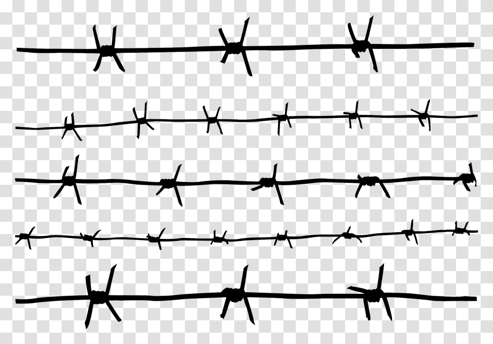 Barbwire, Tool, Silhouette, Barbed Wire, Brick Transparent Png