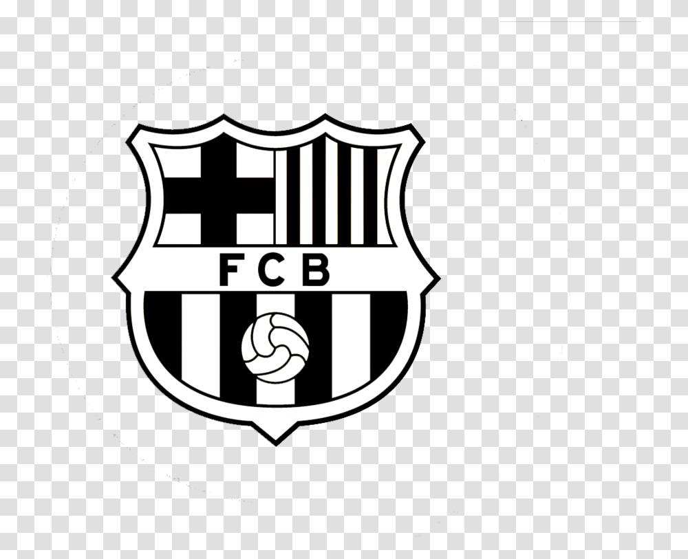 Barca Logo Fc Barcelona Black And White, Armor, Shield Transparent Png