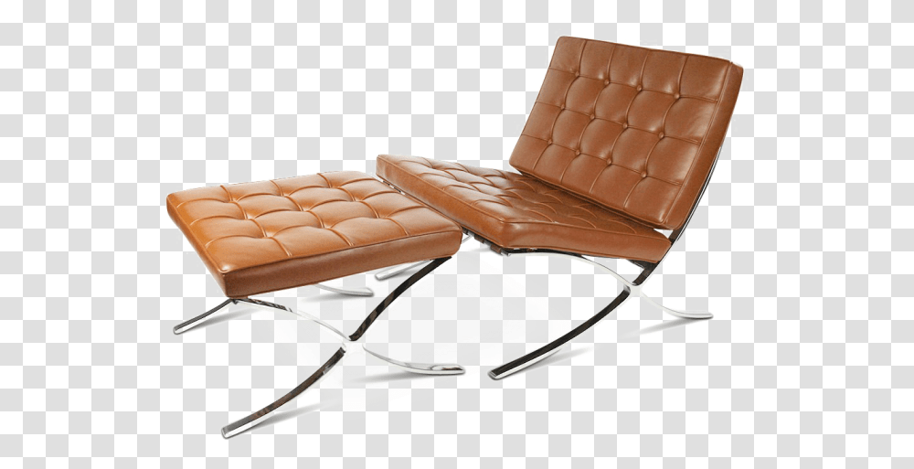 Barcelona Chair Background Chaise Longue, Furniture, Rug, Ottoman, Armchair Transparent Png