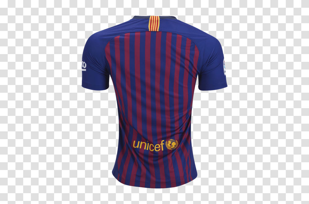 Barcelona Home Jersey Soccer Limited, Apparel, Shirt, T-Shirt Transparent Png