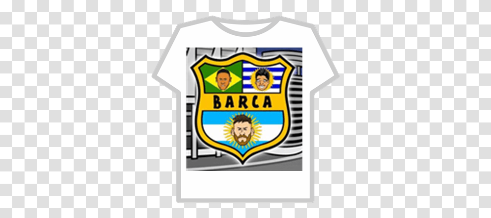 Barcelona Logo Roblox Tugu Batas Wilayah Lamongan Gresik, Clothing, Apparel, Shirt, Text Transparent Png