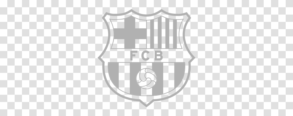 Barcelona Soccer Logo Black And White, Armor, Shield, Rug Transparent Png