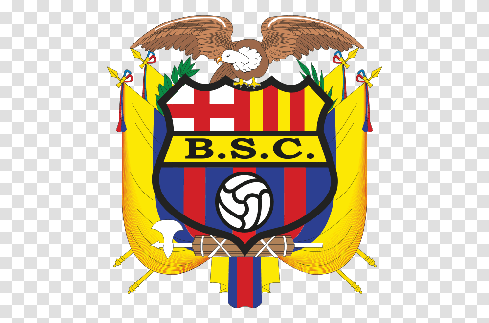 Barcelona Sporting Club Logo Download Ecuador Coat Of Arms, Symbol, Trademark, Emblem, Armor Transparent Png