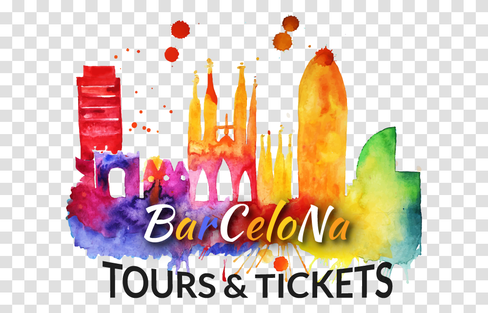 Barcelona Tours Amp Tickets Barcelona Skyline Art, Diwali, Birthday Cake, Dessert, Food Transparent Png