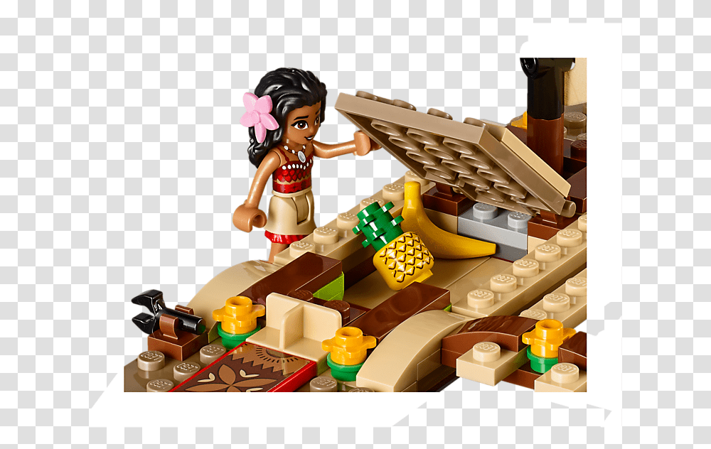 Barco De Vaiana Lego, Person, Human, Game, Toy Transparent Png