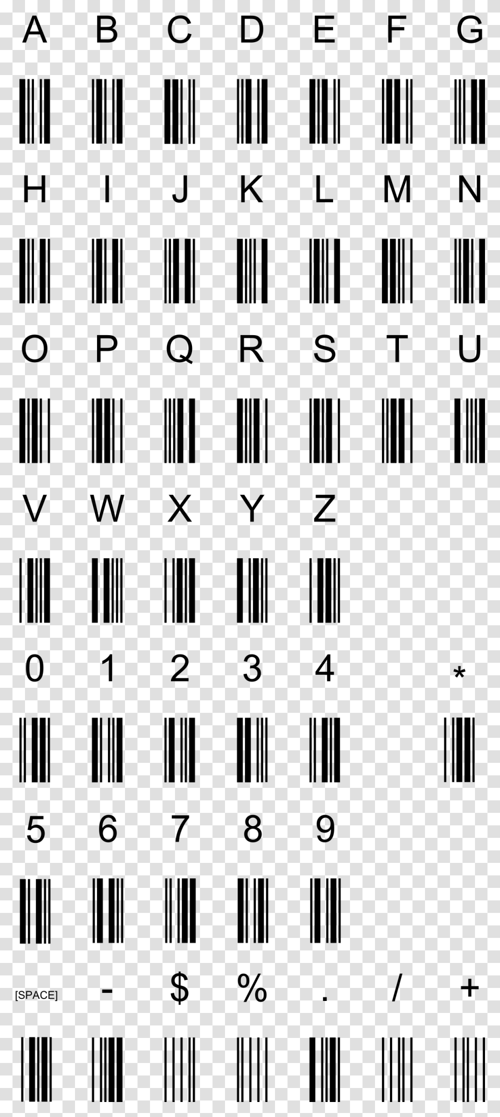 Barcode Alphabet, Gray, World Of Warcraft Transparent Png