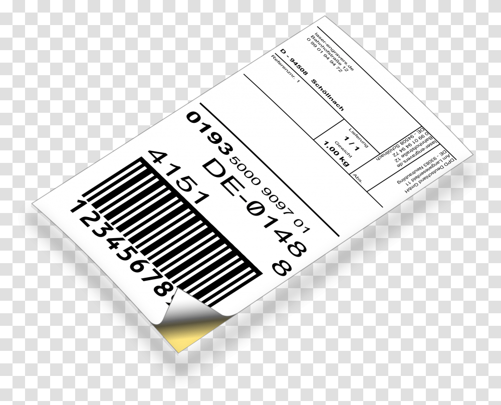 Barcode Ticket Label, Paper, Business Card, Page Transparent Png
