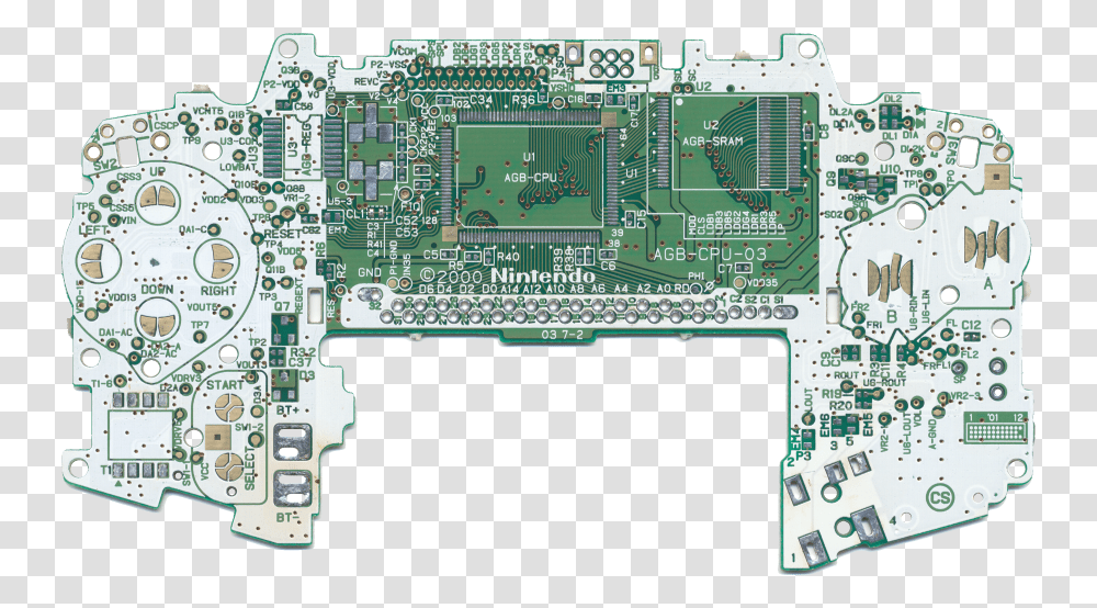 Bare Pcb Gba Board, Electronic Chip, Hardware, Electronics, Cpu Transparent Png