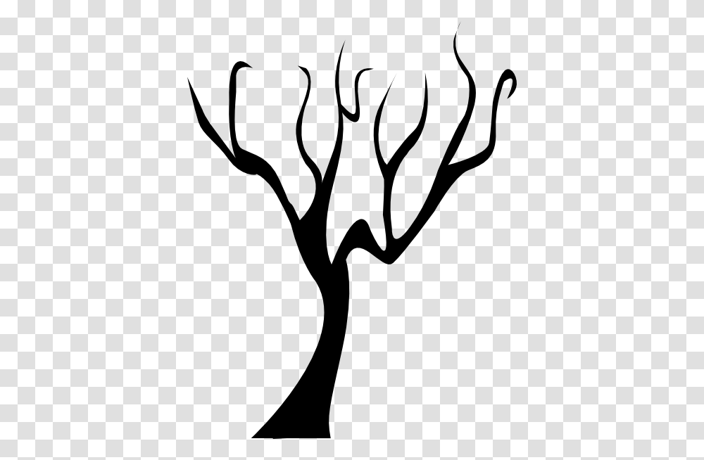 Bare Tree Clip Art, Stencil, Hand Transparent Png