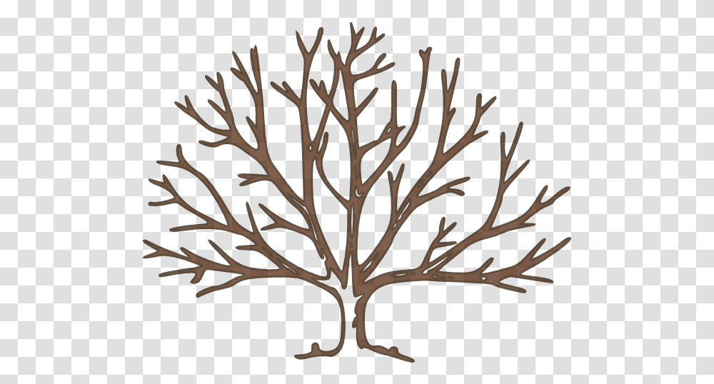 Bare Tree Silhouette Clip Art, Plant, Leaf, Antler, Painting Transparent Png
