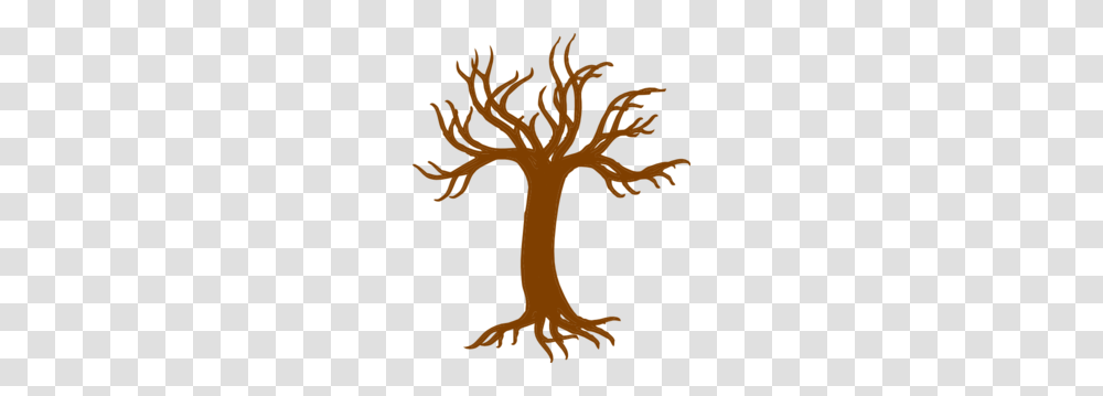Bare Tree With Roots Clip Art, Plant, Palm Tree, Arecaceae, Silhouette Transparent Png
