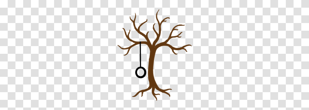 Bare Tree With Tire Swing Clip Art, Plant, Palm Tree, Arecaceae, Tree Trunk Transparent Png