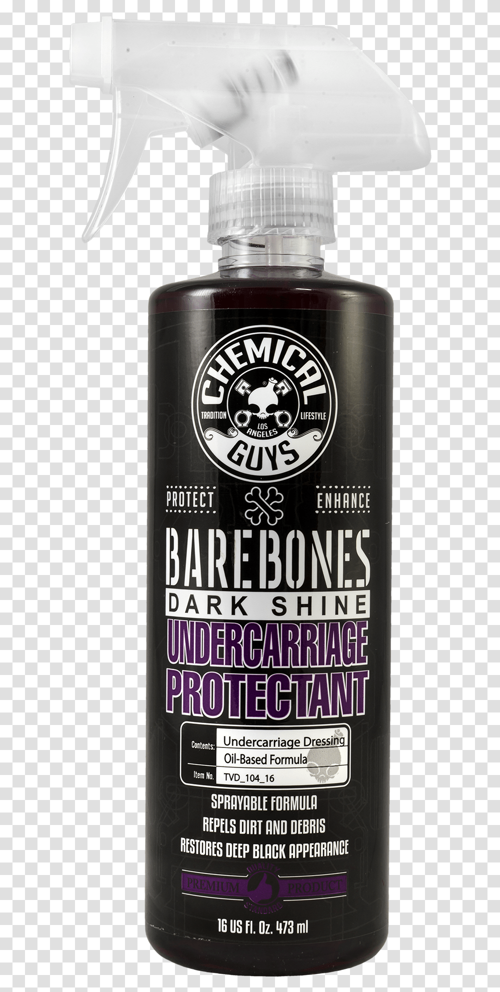 Barebones Undercarriage Spray Barebones Chemical Guys, Alcohol, Beverage, Tin, Bottle Transparent Png