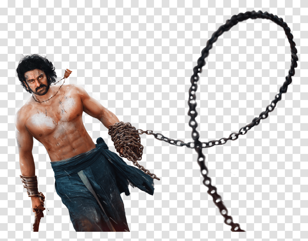 Barechested Download Young Rebel Star Prabhas, Person, Necklace, Leisure Activities, Head Transparent Png
