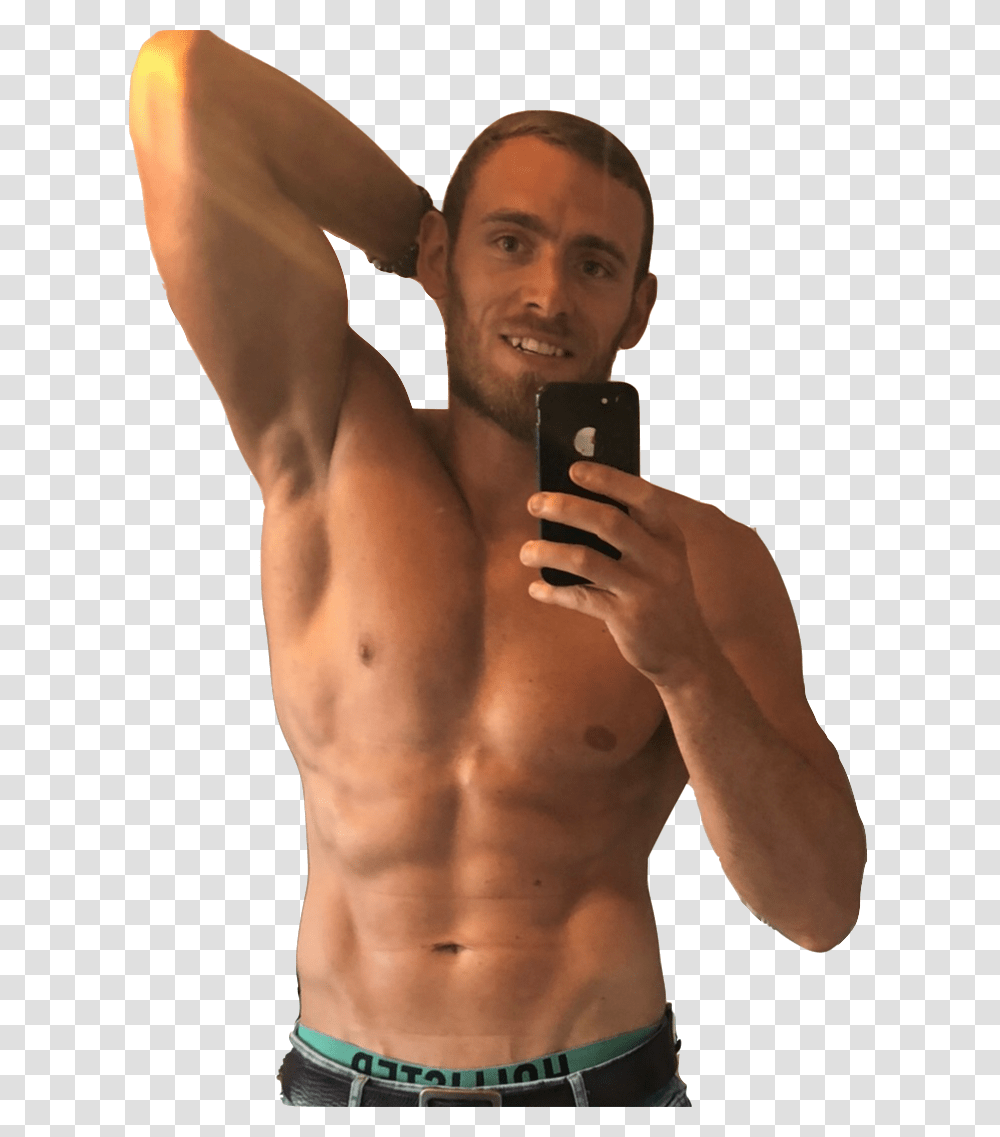 Barechested, Mobile Phone, Electronics, Cell Phone, Person Transparent Png