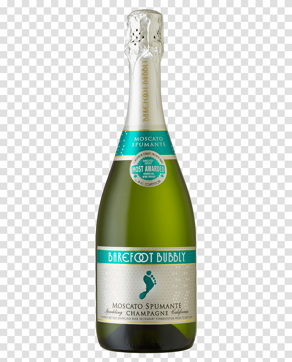 Barefoot Bubbly Moscato, Bottle, Alcohol, Beverage, Drink Transparent Png