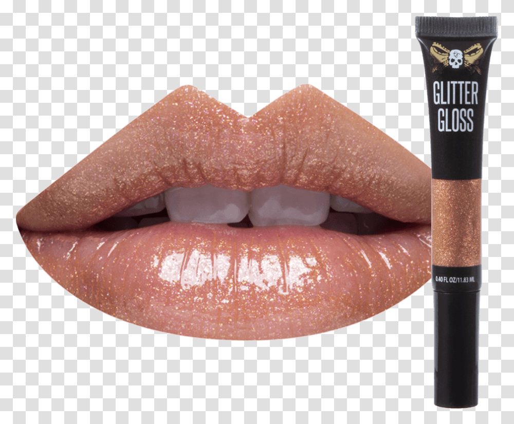 Barefoot Glitter Gloss Lip Swatch Purple Lip Gloss, Cosmetics, Teeth, Mouth, Lipstick Transparent Png