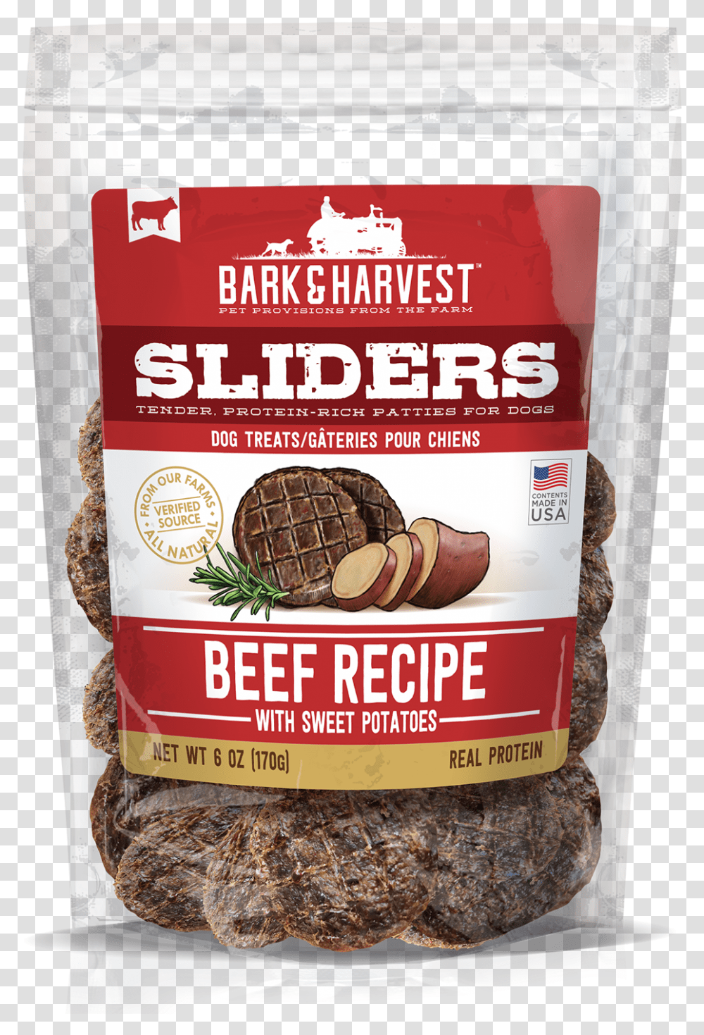 Bark And Harvest Beef Recipe Sliders 6 Oz Bag Hamburger, Plant, Vegetable, Food, Nut Transparent Png