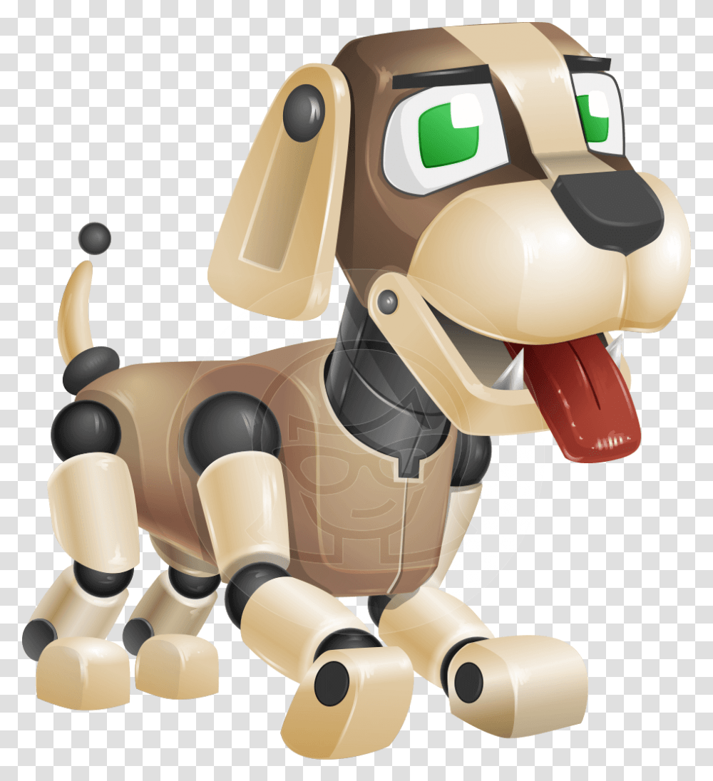 Barkey Is A Robot Dog Character With A Typical Doggy Shaped Cartoon Character Dog Robot, Toy, Animal, Figurine Transparent Png