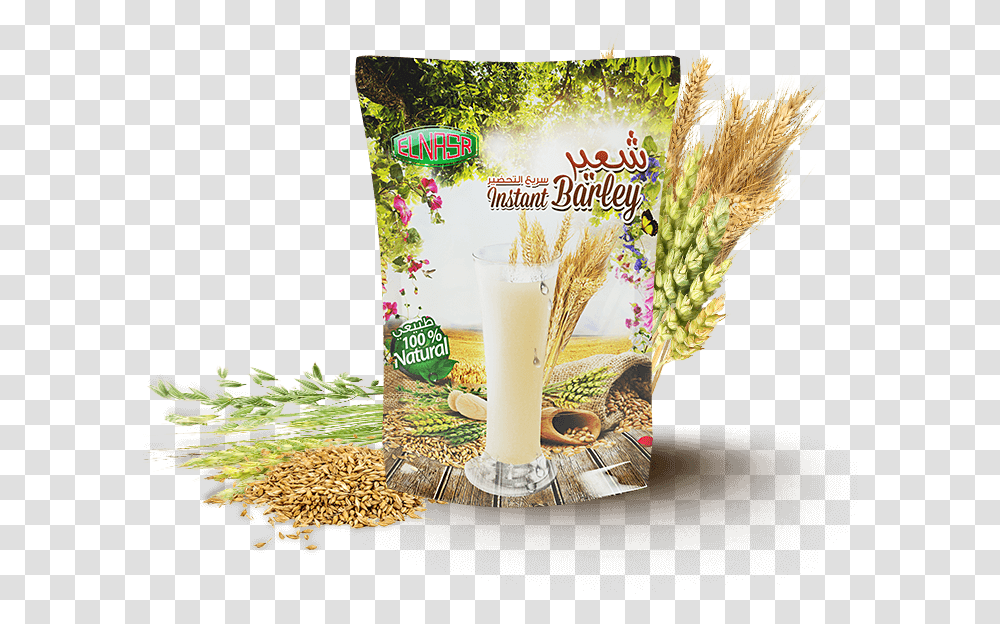 Barley Instant Drink Gum Arabic, Plant, Milk, Beverage, Food Transparent Png