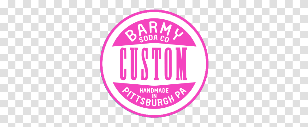 Barmy Soda Circle, Label, Text, Logo, Symbol Transparent Png