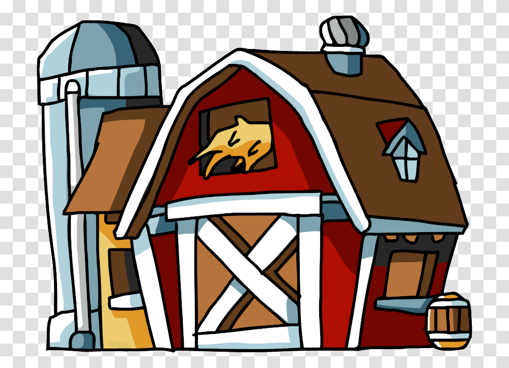 Barn Cartoon Barn, Nature, Outdoors, Building, Farm Transparent Png