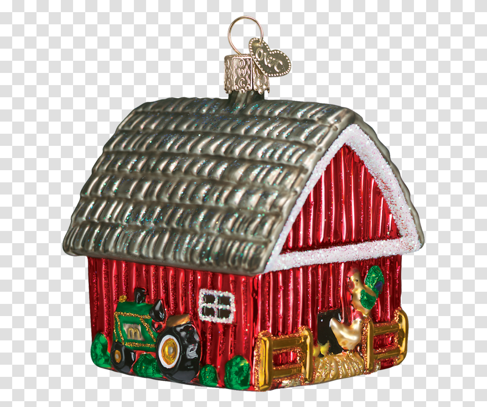 Barn Ornament Red Christmas Barn Ornament, Purse, Handbag, Accessories, Accessory Transparent Png