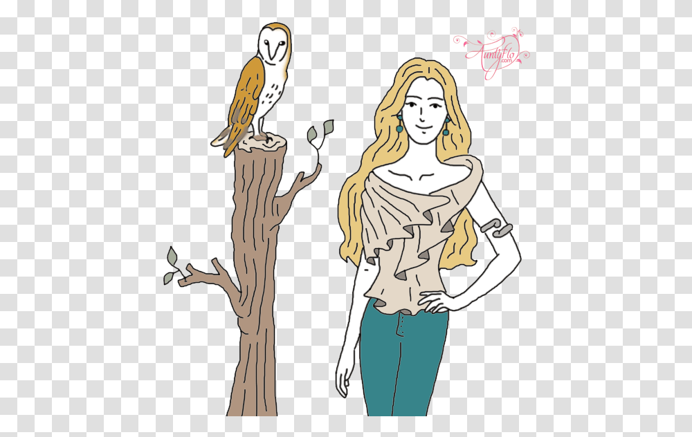 Barn Owl Cartoon, Person, Animal, Bird, Poster Transparent Png