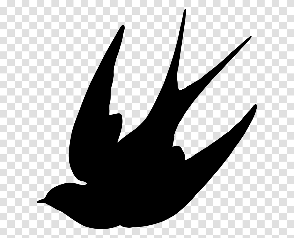 Barn Swallow Bird Silhouette Drawing, Gray, World Of Warcraft Transparent Png