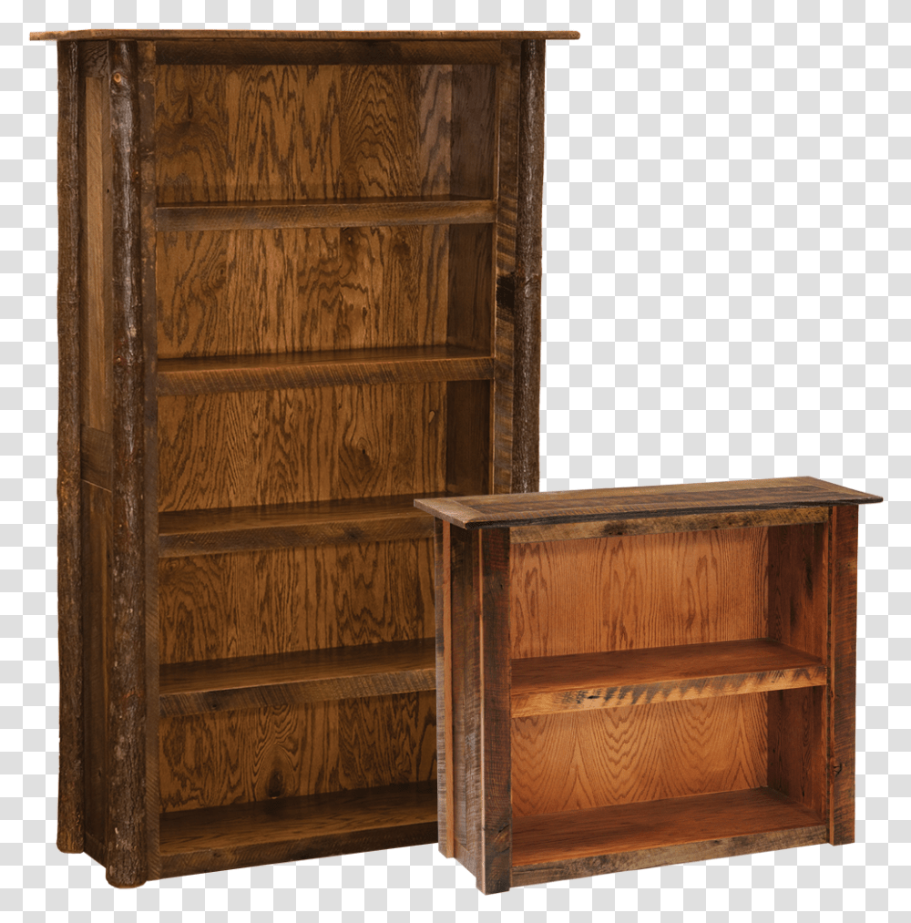 Barn Wood Bookshelf Download Shelf, Furniture, Cupboard, Closet, Cabinet Transparent Png