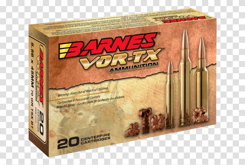Barnes Vor Tx, Weapon, Weaponry, Ammunition, Bullet Transparent Png