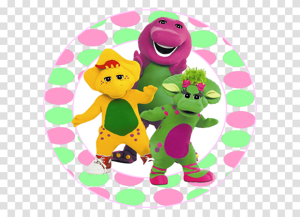 Barney And 2 Friends, Toy, Rattle Transparent Png